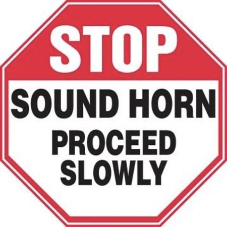 Accuform Safety Sign STOP  SOUND HORN  MVHR935VA MVHR935VA